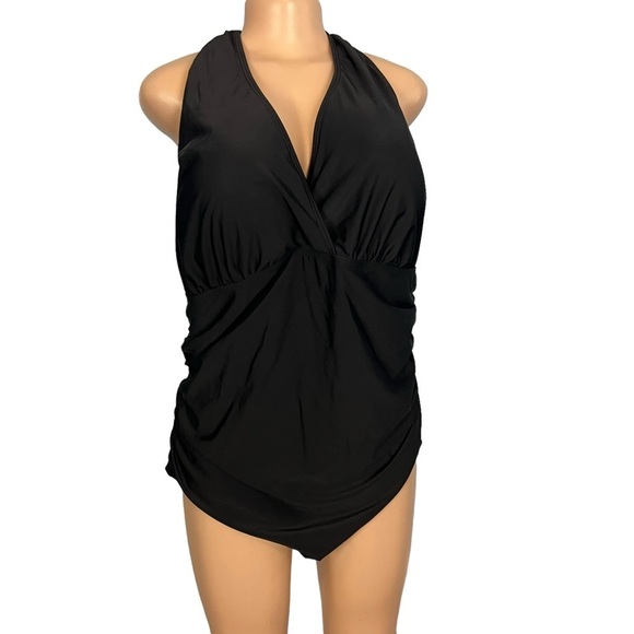 Daci Black Halter Neck Swimsuit - Picture 2 of 8